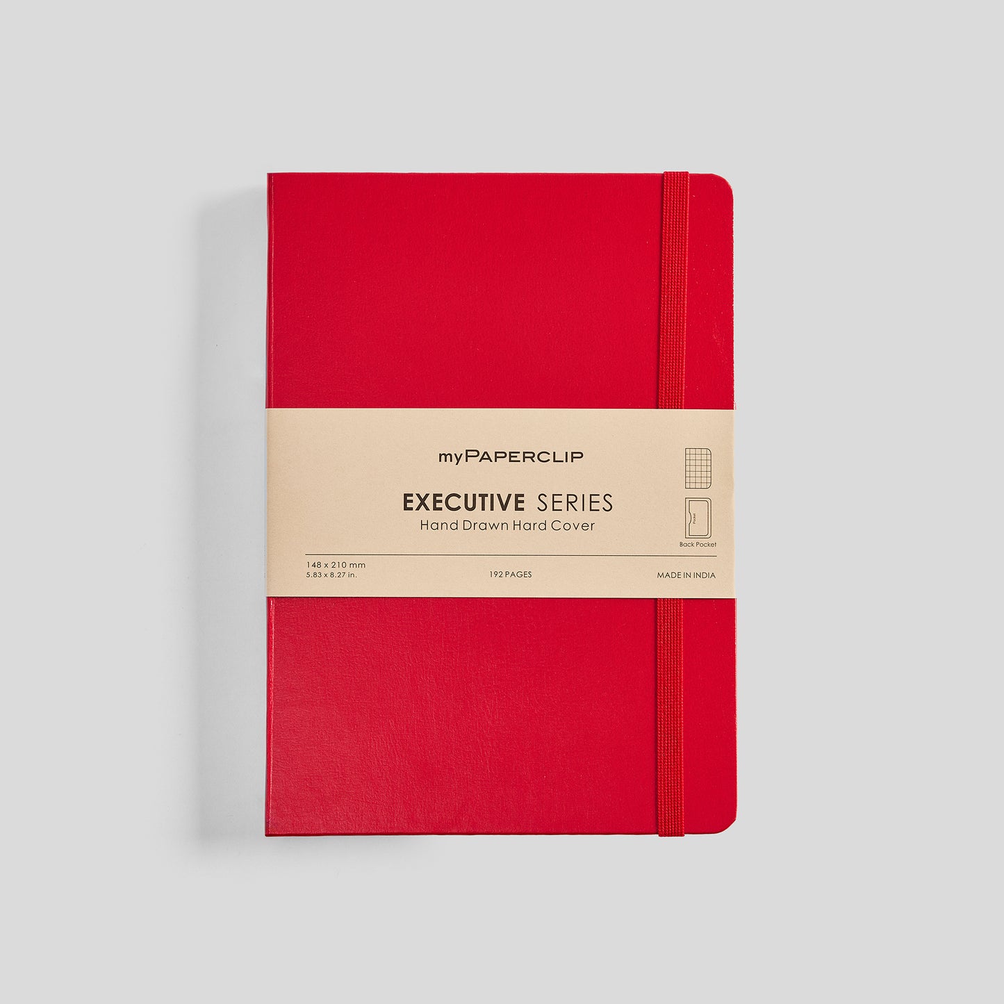Executive Series Notebook (Hard Cover) - A5 (With Back Pocket)