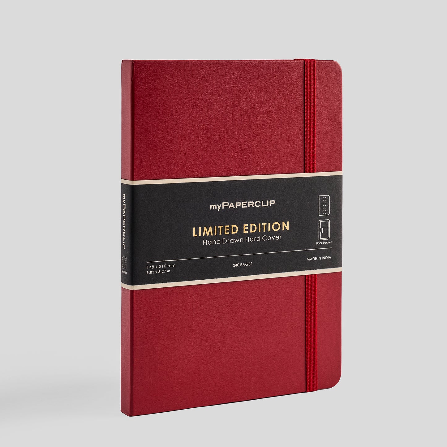 Limited Edition Notebook (Hard Cover) - A5 (With Back Pocket)