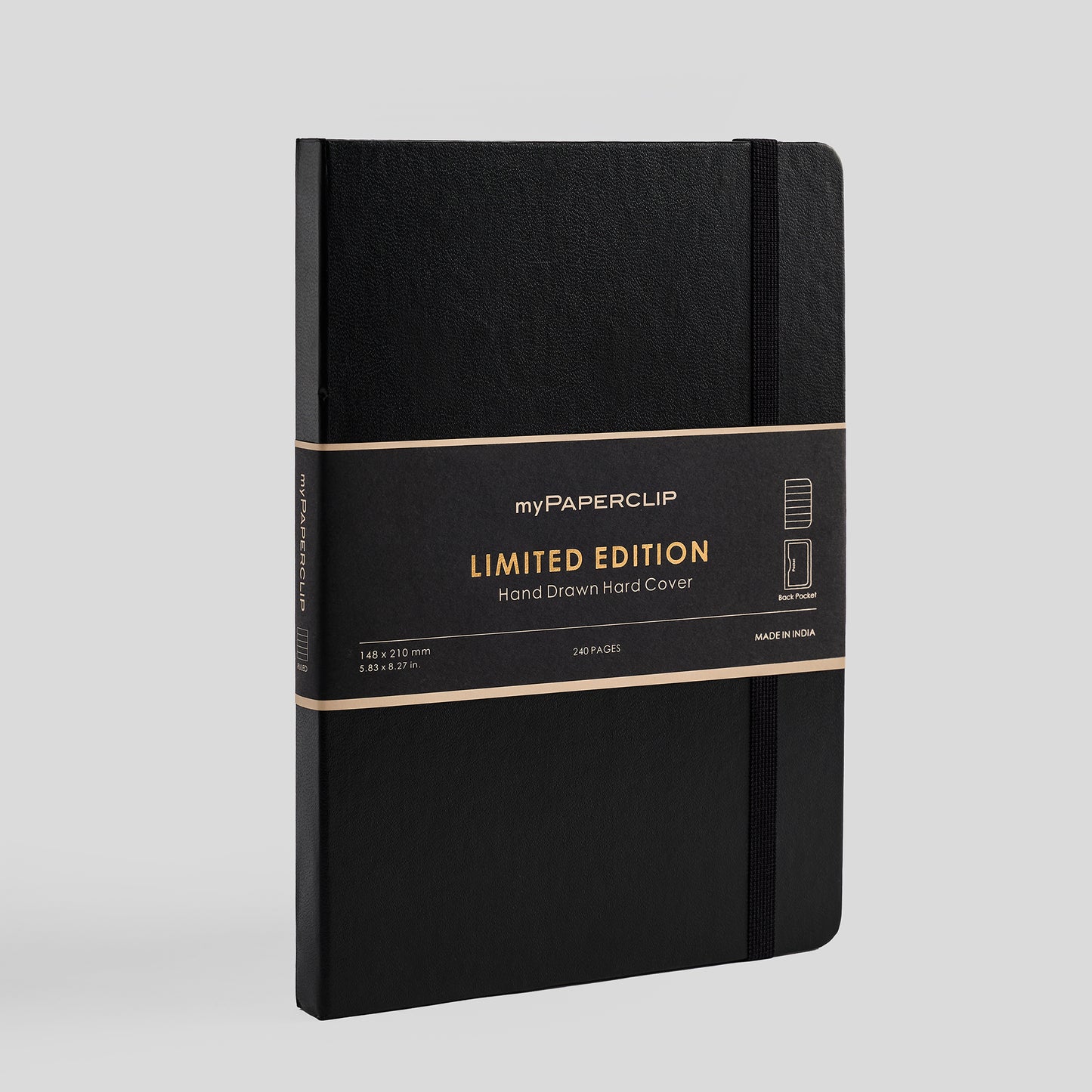 Limited Edition Notebook (Hard Cover) - A5 (With Back Pocket)