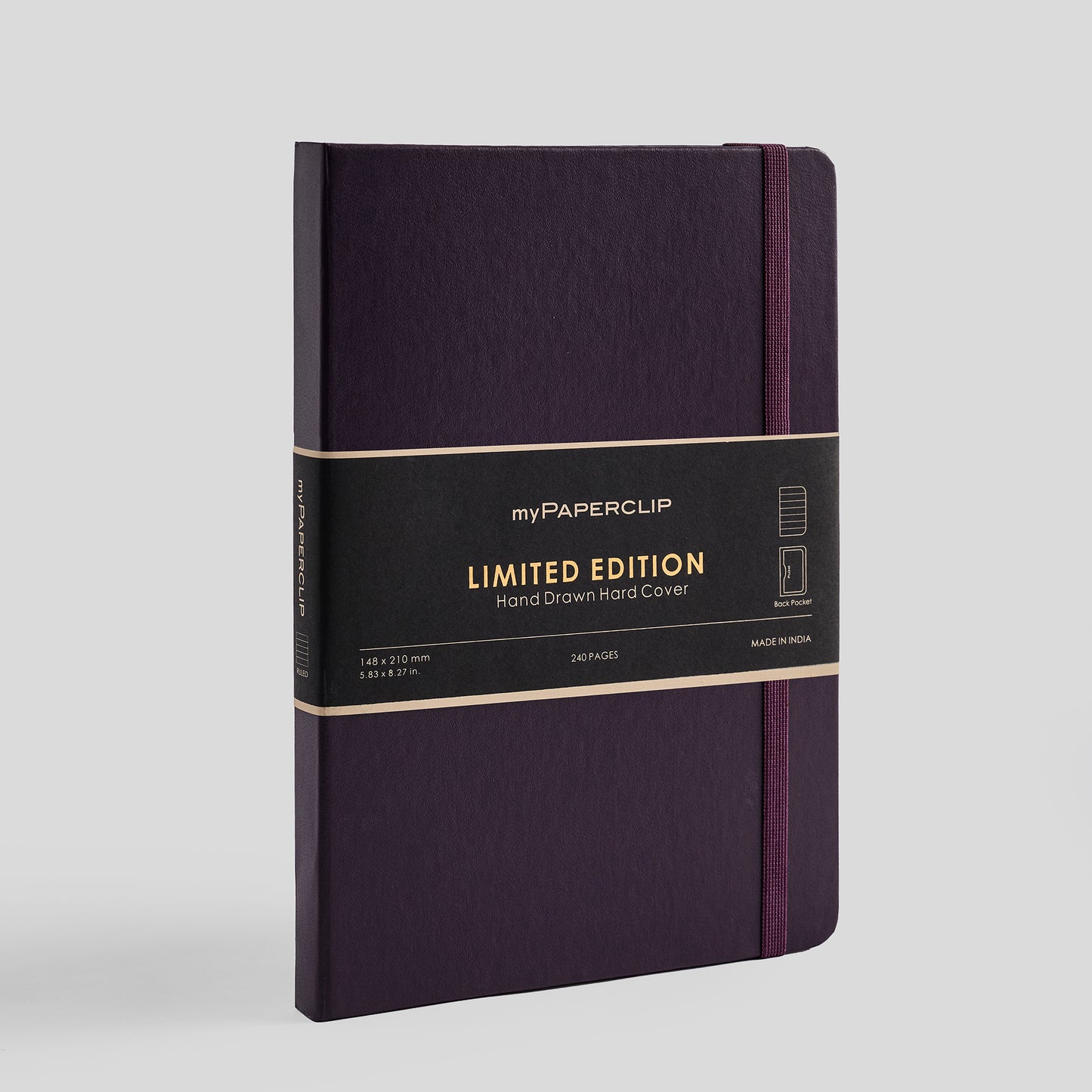 Limited Edition Notebook (Hard Cover) - A5 (With Back Pocket)