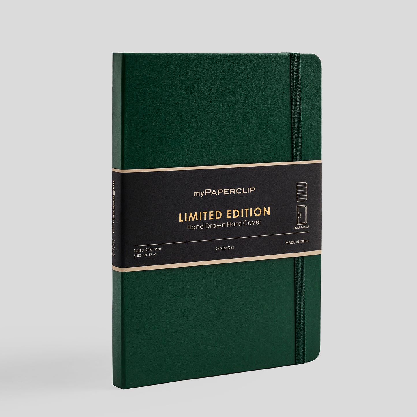 Limited Edition Notebook (Hard Cover) - A5 (With Back Pocket)