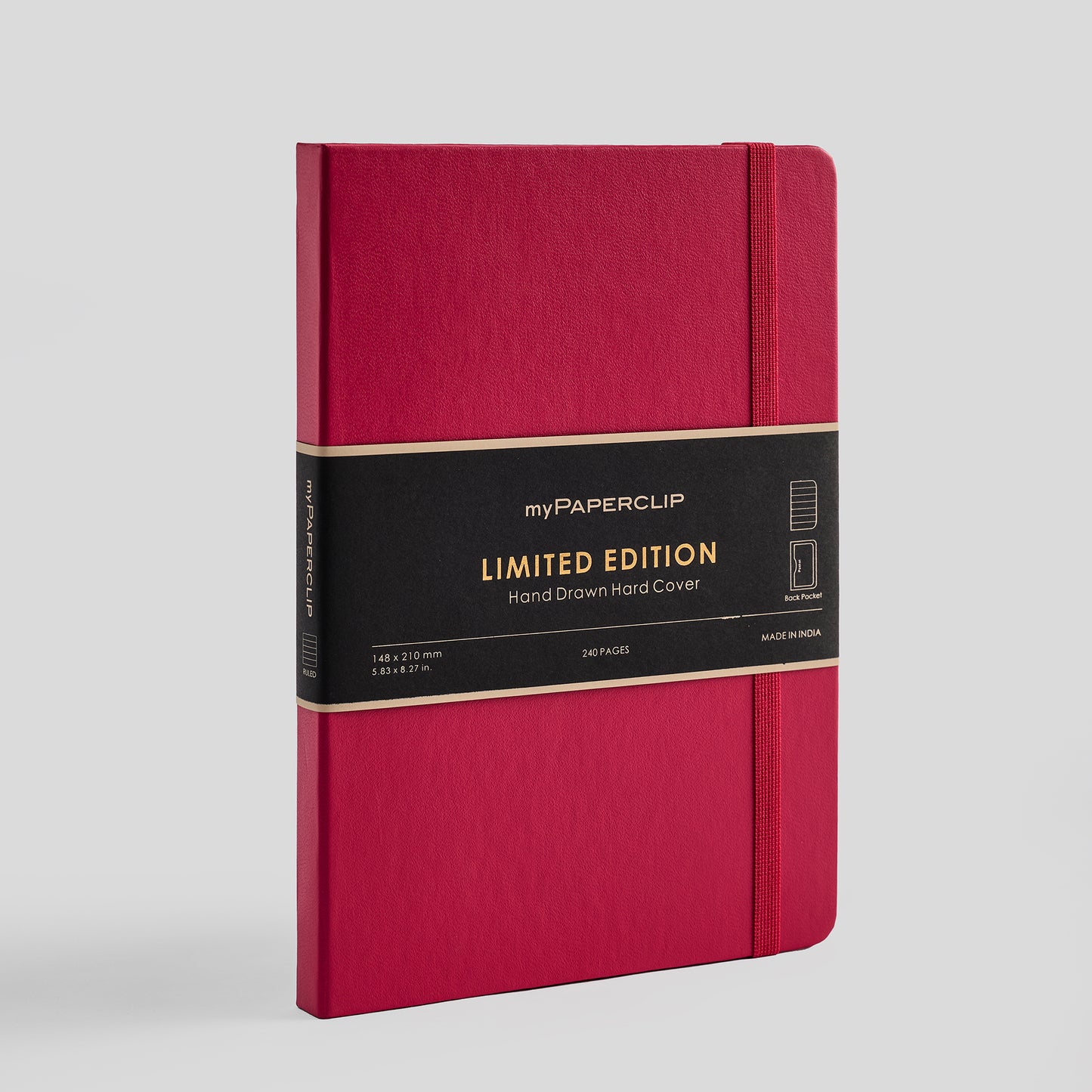 Limited Edition Notebook (Hard Cover) - A5 (With Back Pocket)